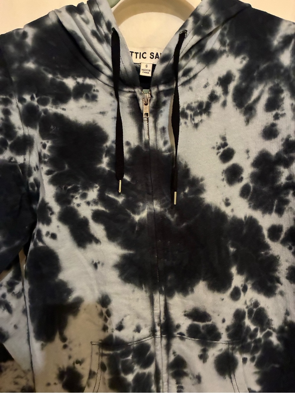 Attic Salt Tie dye Hooded Jacket - Picture 2 of 7